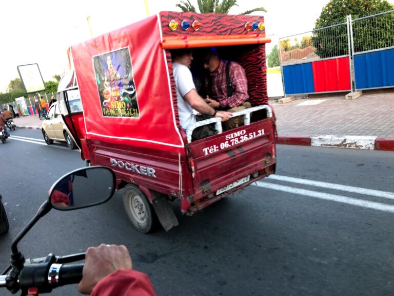 Tuk-tuk Marokkóban